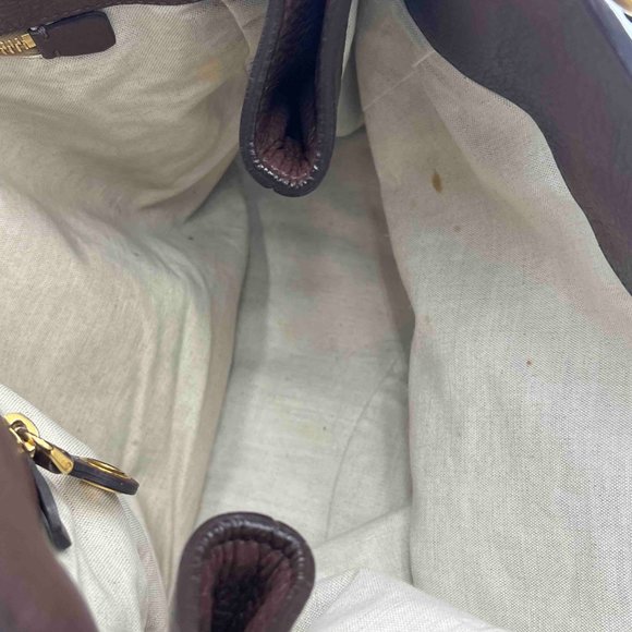 CAR SHOE - The Original Brown Leather Shoulder Bag by PRADA - Picture 5 of 6